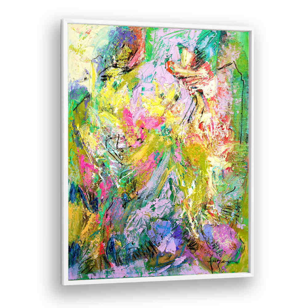 BRILLIANT BLOOM SCAPE I , ABSTRACT PAINTINGS