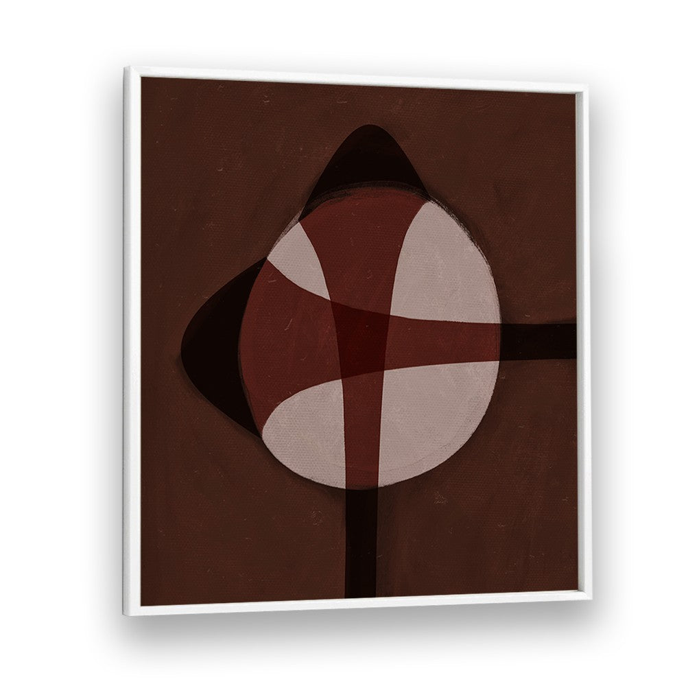 BROWN GEOMETRIC ABSTRACT