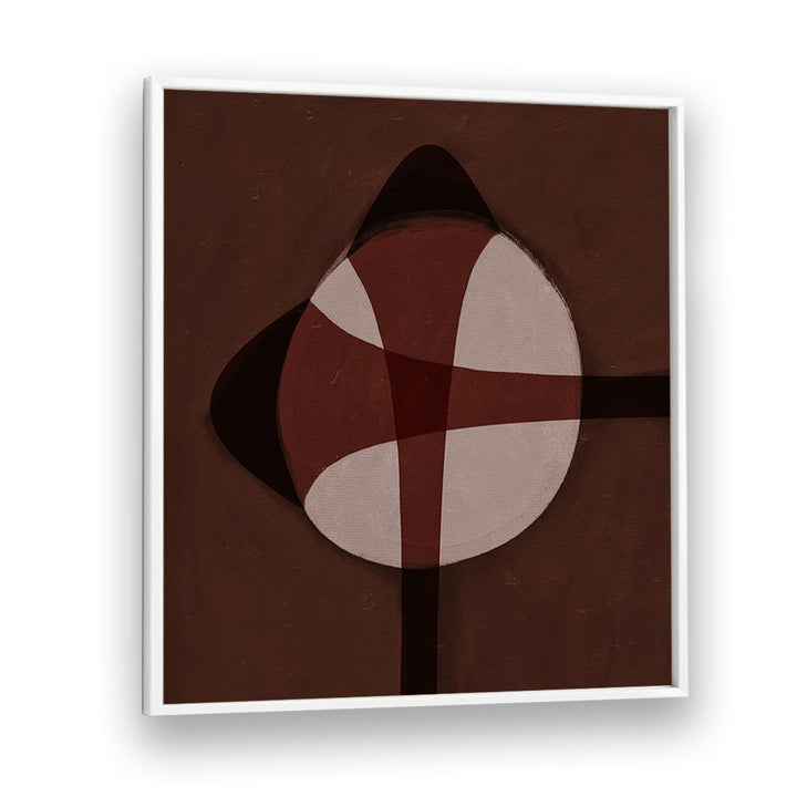 BROWN GEOMETRIC ABSTRACT