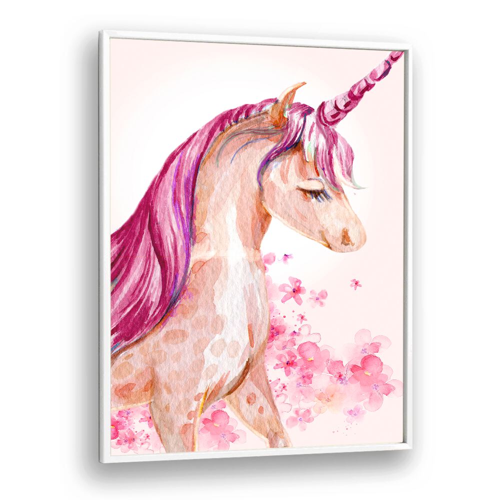 Enchanting BLOSSOM UNICORN, KIDS ROOM PAINTINGS, featuring a vibrant unicorn surrounded by beautiful flowers.