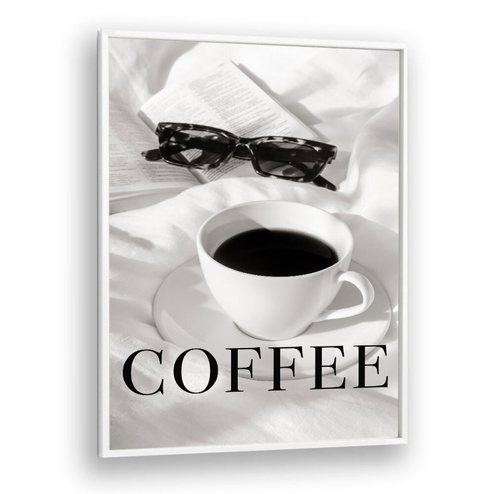Cozy up with the COFFEE IN BED, BAR art piece, perfect for coffee lovers and enhancing any cafe ambiance.