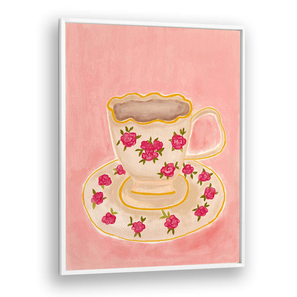 CUP OF WHITE TEA , KITCHEN POSTERS