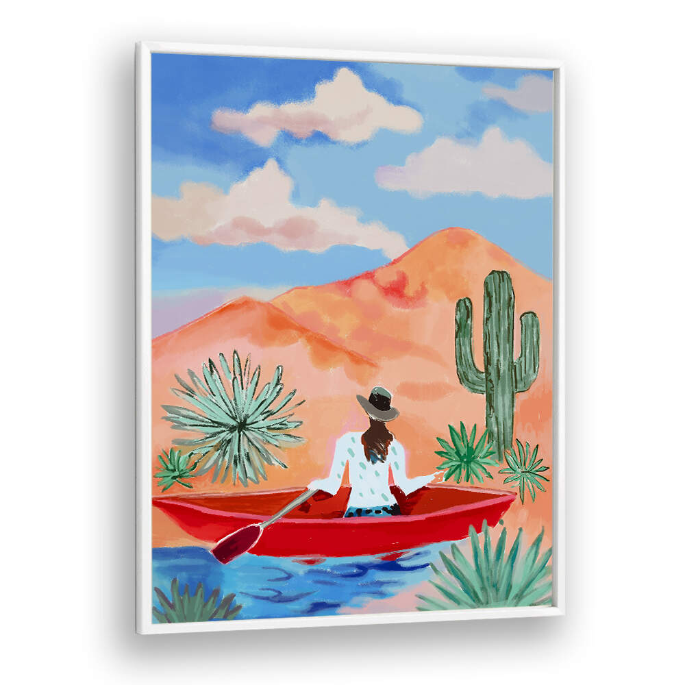 DESERT ROWING DREAM , COWBOY & MODERN AMERICANA PAINTINGS