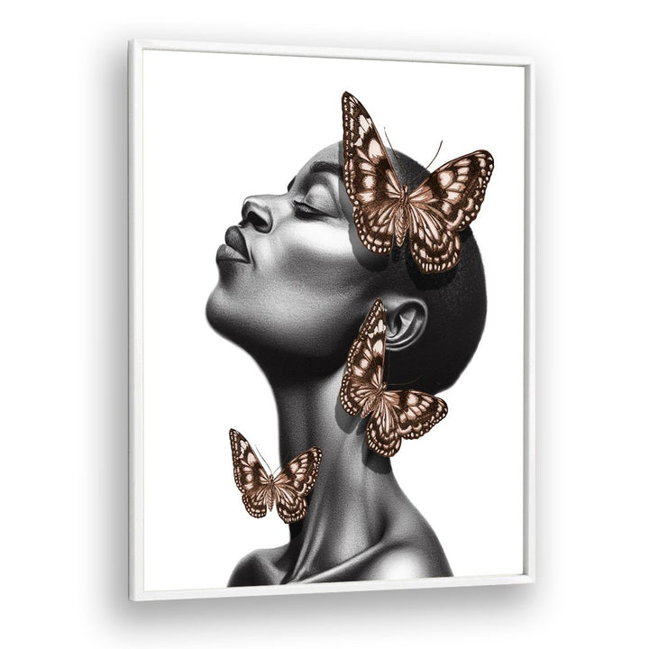 DREAMING BLACK WOMAN BUTTERFLIES