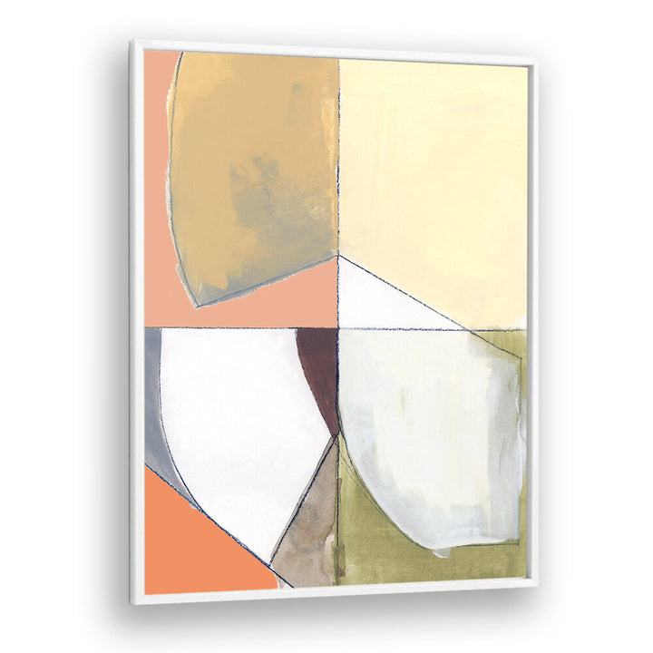 DUSTY PINK YELLOW ABSTRACT I , ABSTRACT PAINTINGS