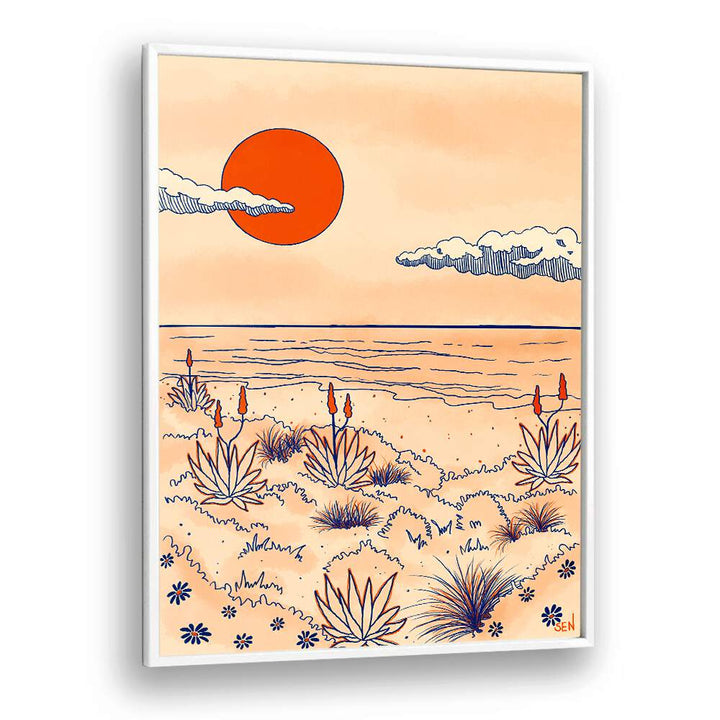 Vibrant DUNES DREAM, LANDSCAPE PAINTINGS showcase serene sandy horizons and nature's beauty for your living space.
