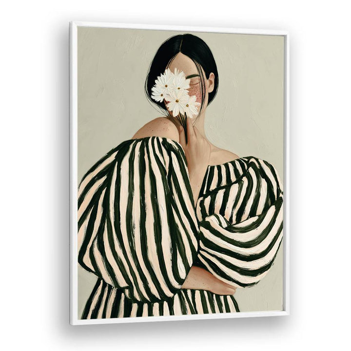ELEGANT WOMAN WITH DAISIES