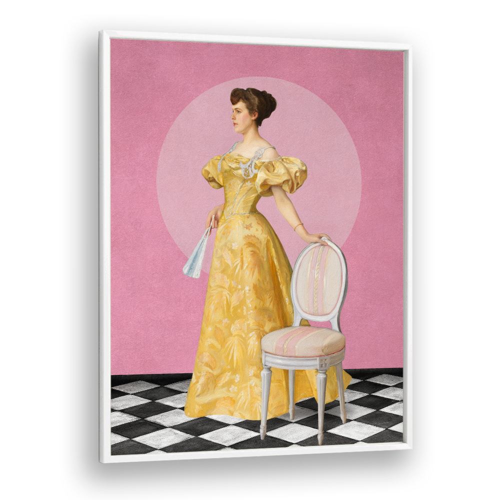 ELEGANT WOMAN IN YELLOW