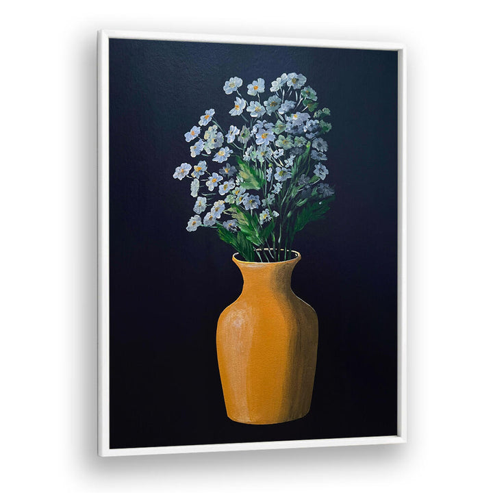 FLOWER PAINTING IN YELLOW VASE