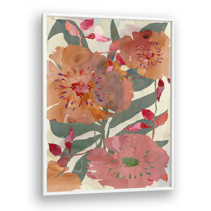 Vibrant FREE SPIRIT FLORALS I, FLORAL FLOWER PAINTINGS, showcasing elegant blooms for sophisticated decor.