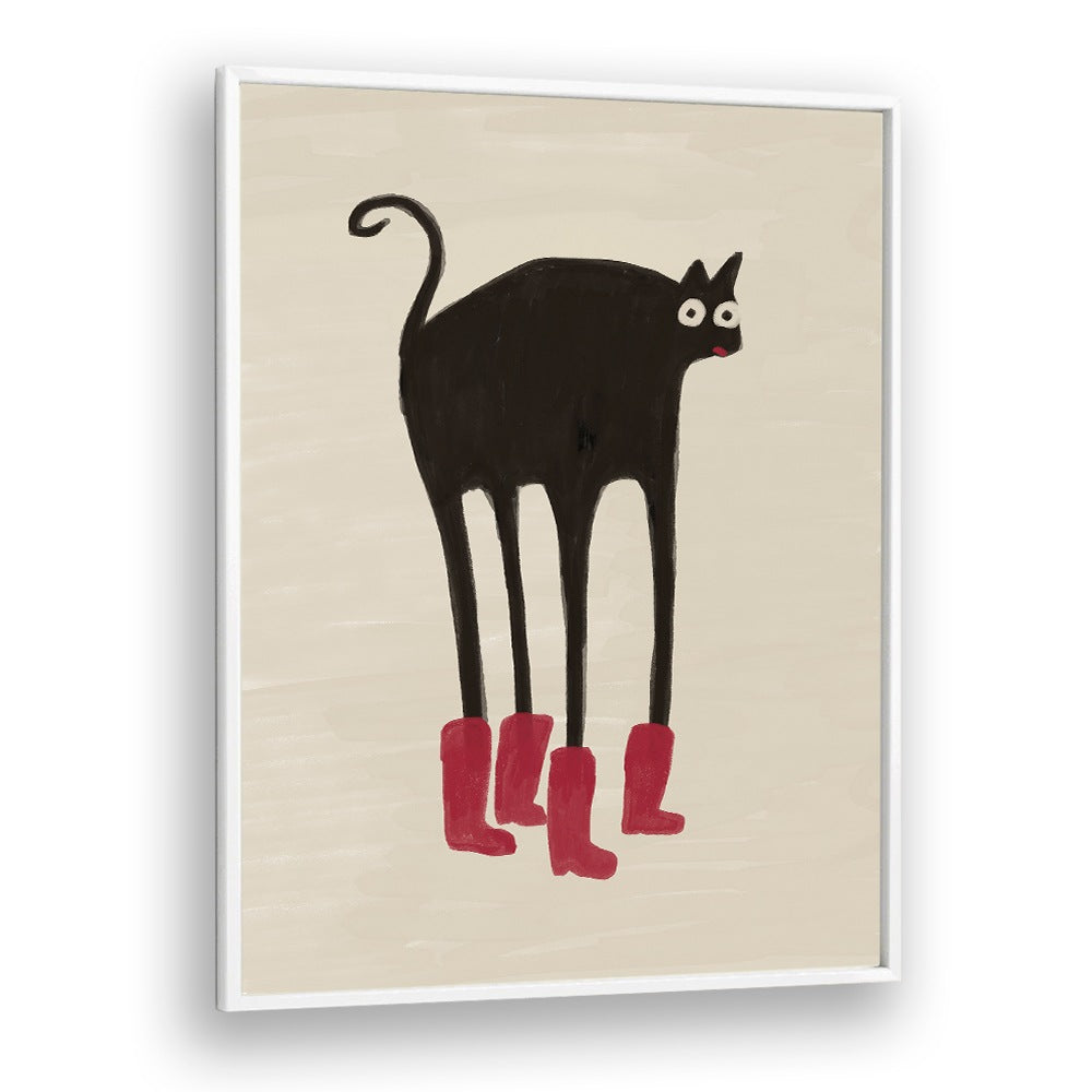 FUNNY BLACK CAT BOOTS