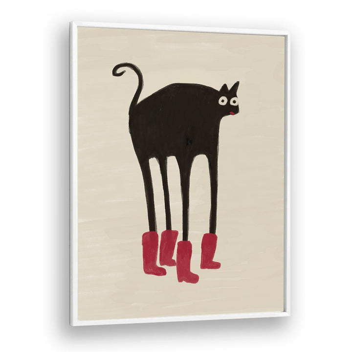 FUNNY BLACK CAT BOOTS