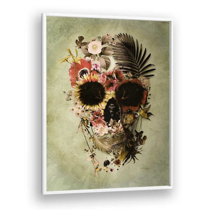 GARDEN SKULL , SURREAL ART PRINTS