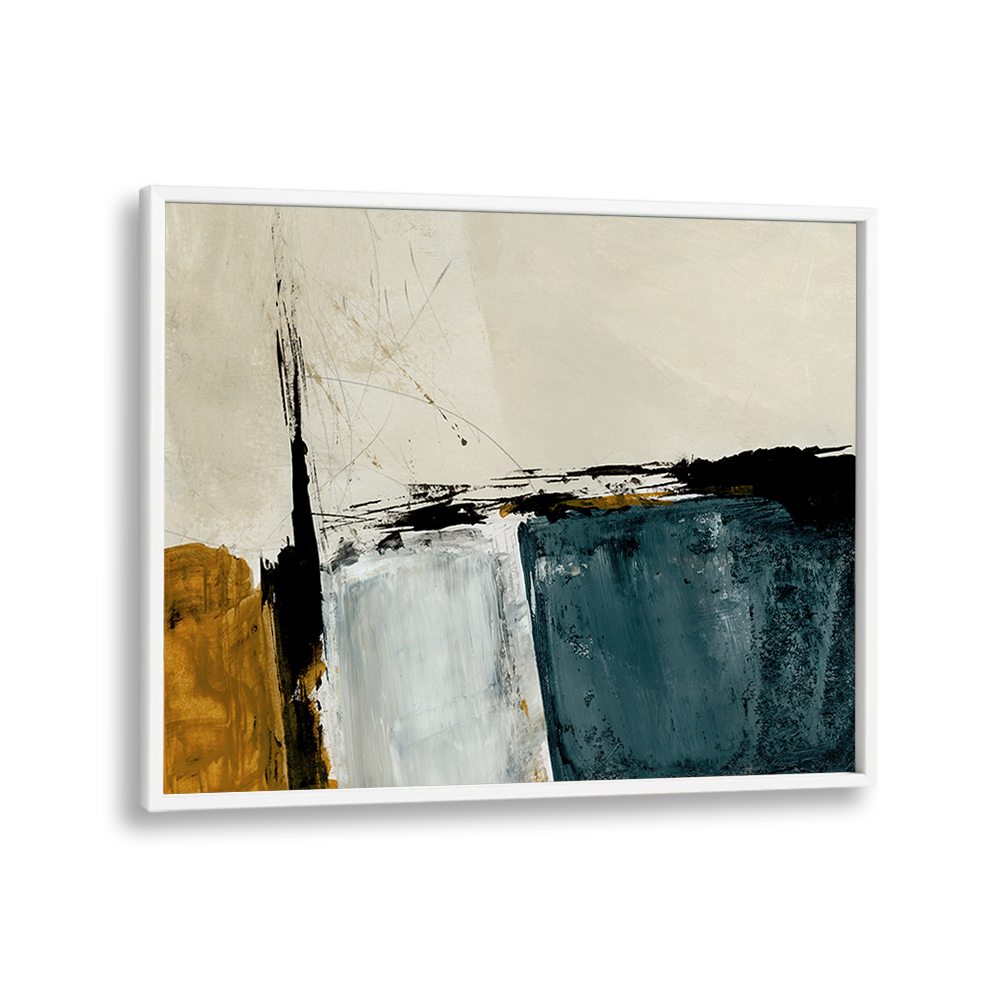 GEOMETRIC OCHRE ABSTRACT