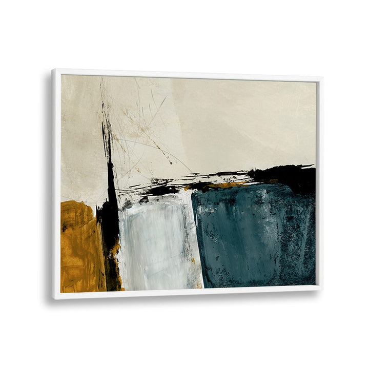 GEOMETRIC OCHRE ABSTRACT