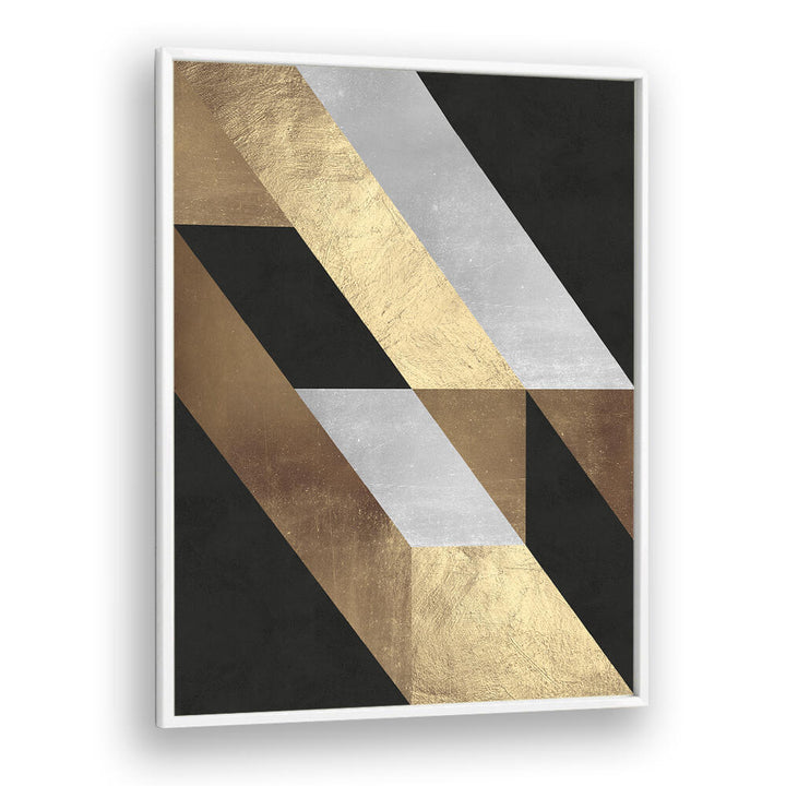 GEOMETRIC GOLD FLOW , GEOMETRIC ART PRINTS