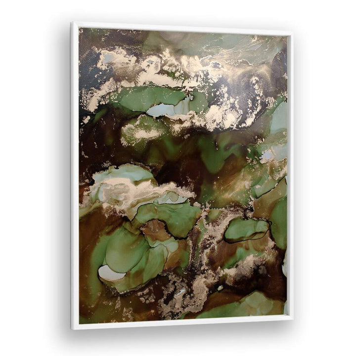 Stunning GOLDEN BROWN, ABSTRACT PAINTINGS featuring fluid textures and rich colors, perfect for elegant décor.