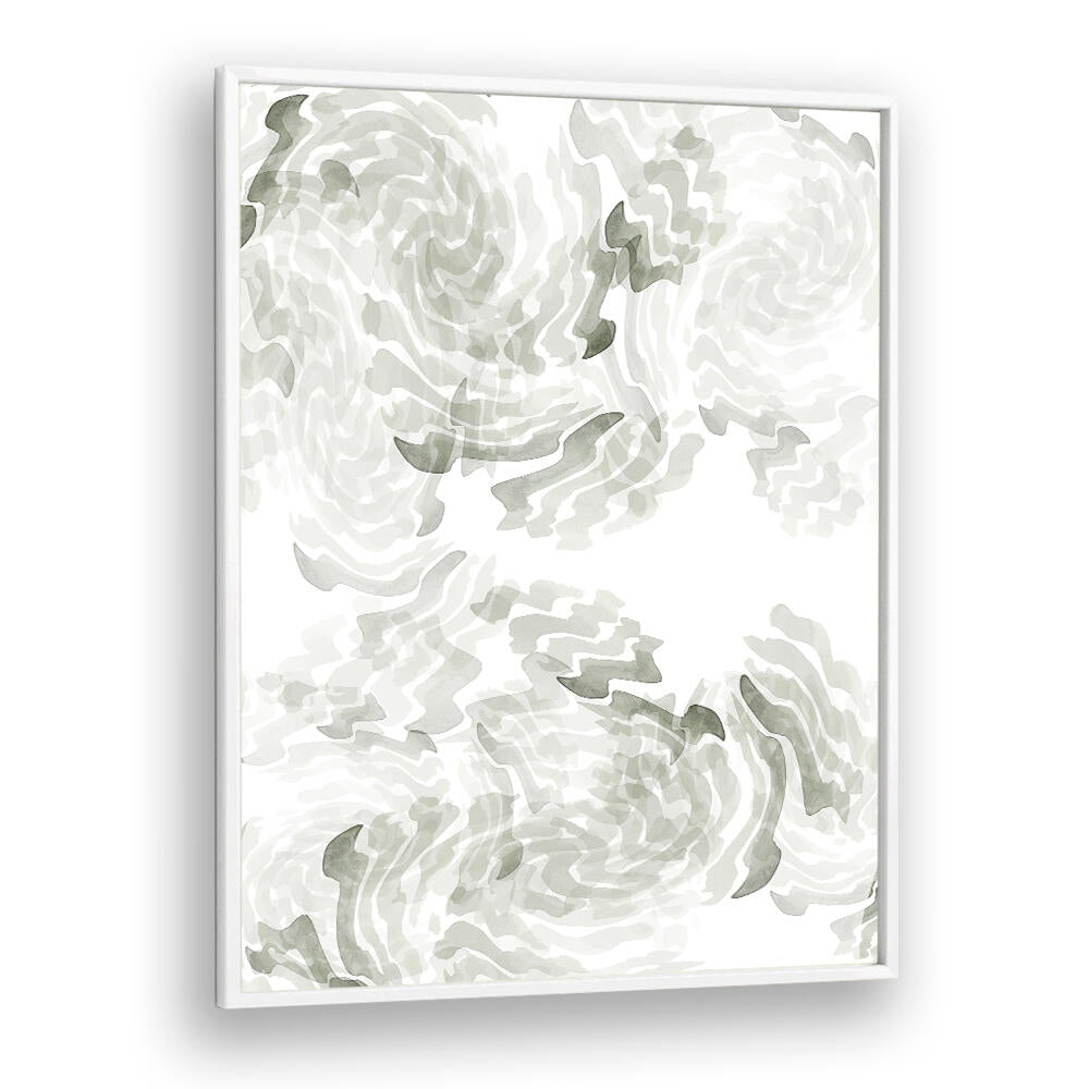 Elegant GREY WATERCOLOUR TWIRL I, ABSTRACT PAINTINGS showcasing fluid movement, perfect for transforming your space.