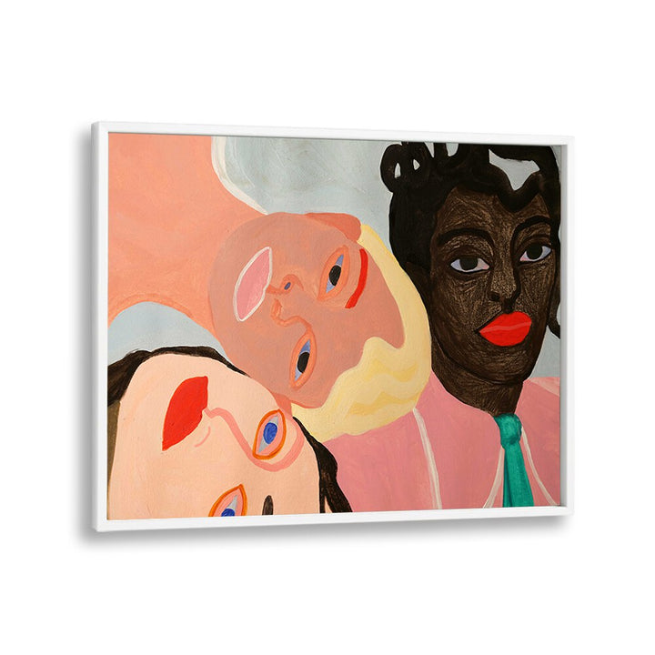 HERS, FASHION POSTERS feature vibrant artwork showcasing diverse faces, blending style and modern aesthetics.