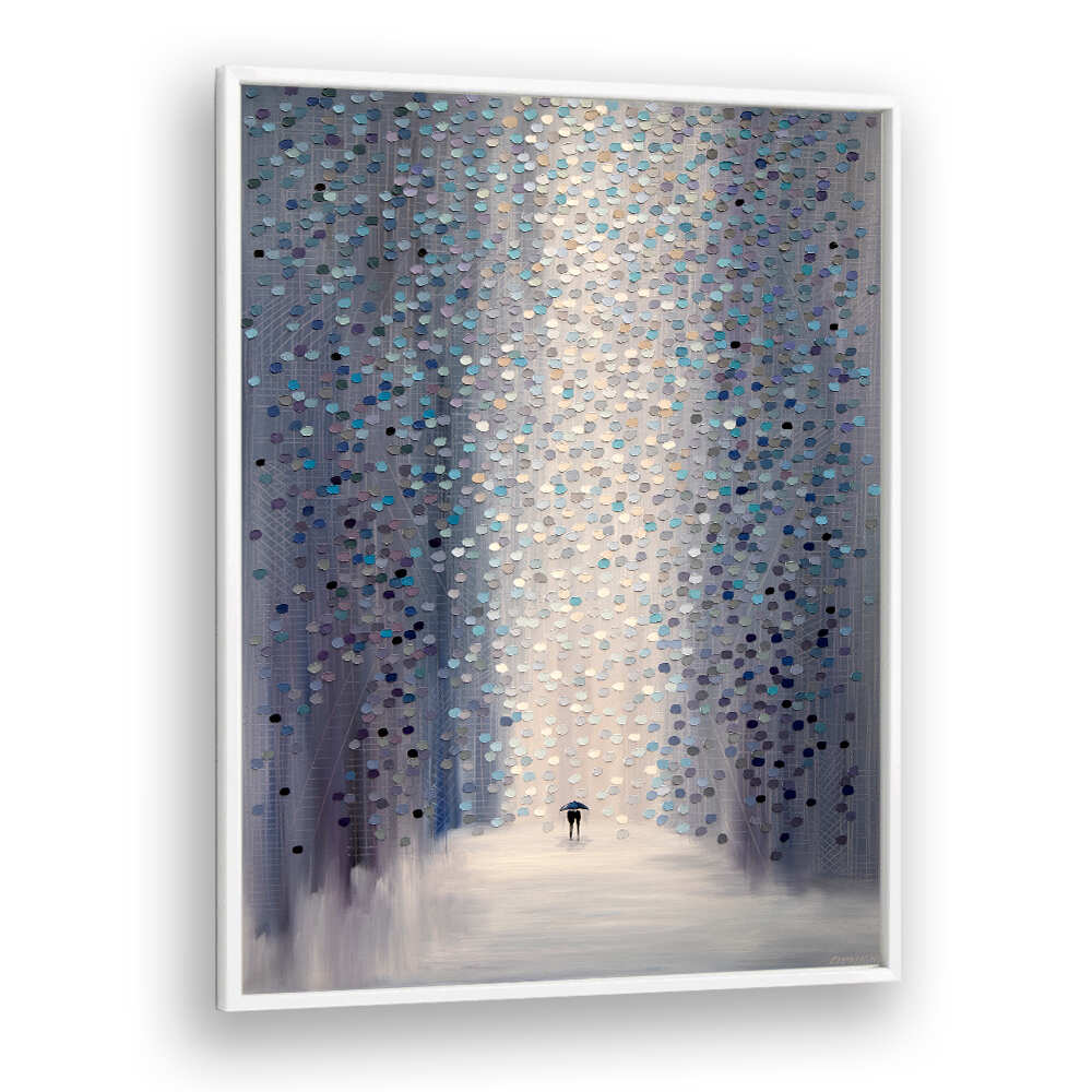 HAZY RAIN , MODERN IMPRESSIONISM PAINTINGS