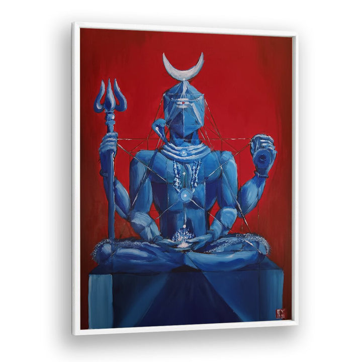 Colorful depiction of I AM E SHIVA, INDIAN ART PAINTINGS by Imagineers Studio, celebrating divine consciousness.
