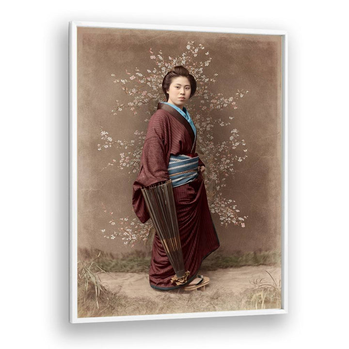KIMONO WOMAN CHERRY BLOSSOMS
