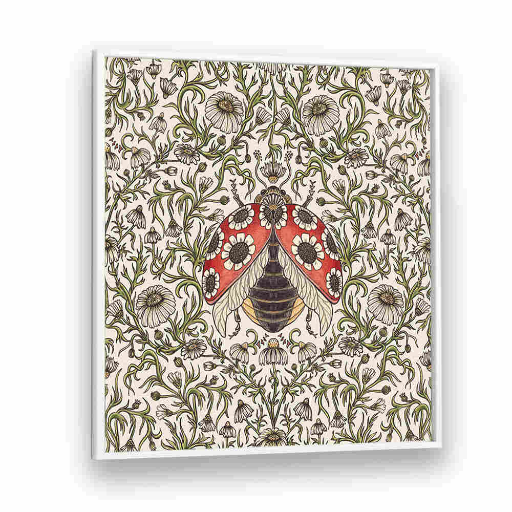 LADYBUG AND DAISY , PATTERN ART PRINTS