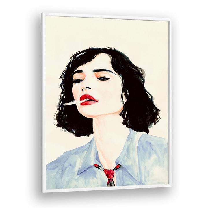 Stylish illustration featuring a woman exuding elegance, perfect for LE RÊVE FRANÇAIS, FASHION POSTERS collection.