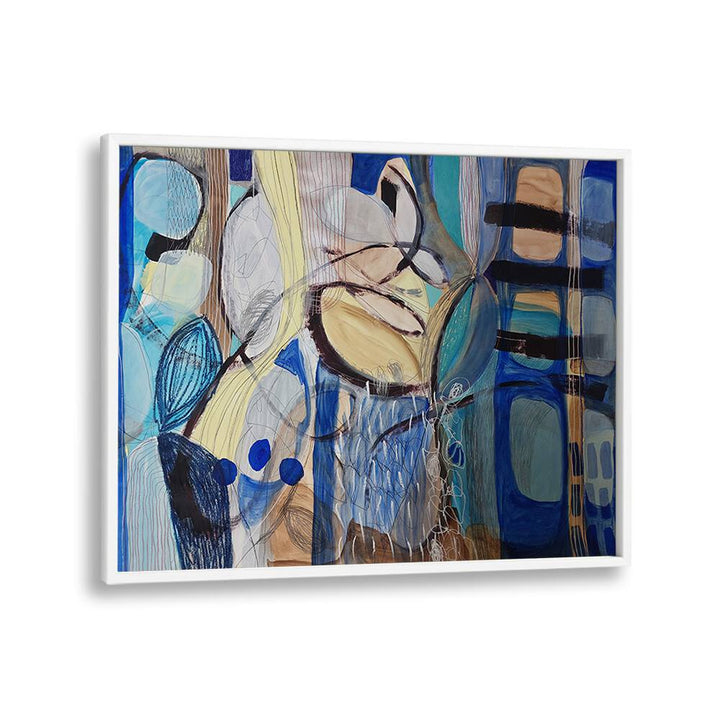 Vibrant LITTLE FISH, BIG FISH IV, ABSTRACT PAINTINGS, featuring bold colors and captivating textures for any room.