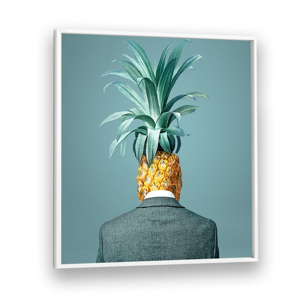 MAN WITH PINEAPPLE HEAD