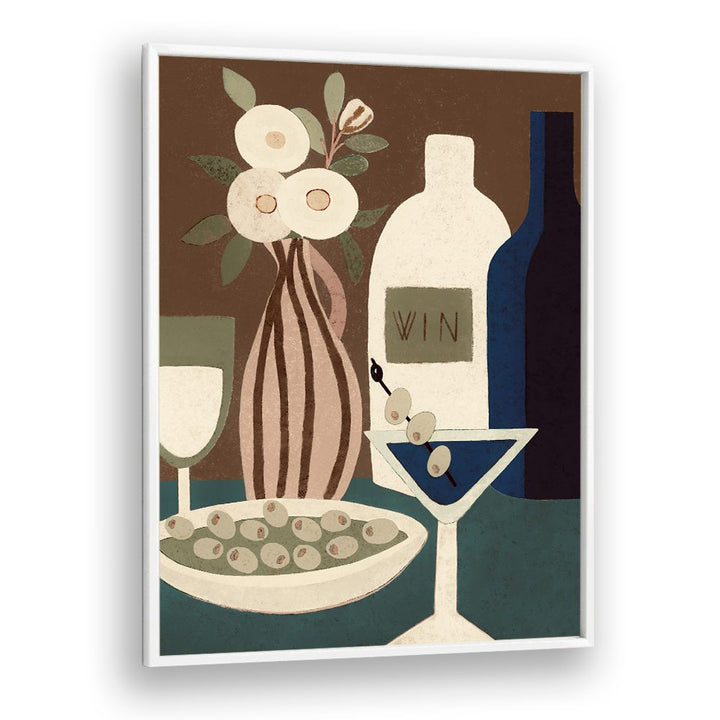 MARTINI WINE AND OLIVES