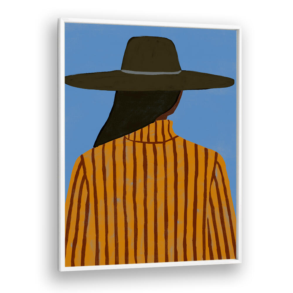 MODERN WOMAN WITH HAT , FASHION POSTERS