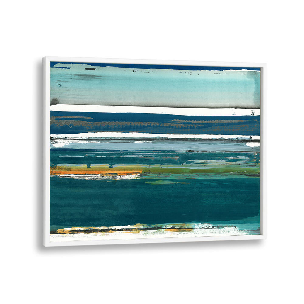 Vibrant hues in MEDITERRANEAN SEA II, LANDSCAPE PAINTINGS, perfect for enhancing your living space's coastal charm.