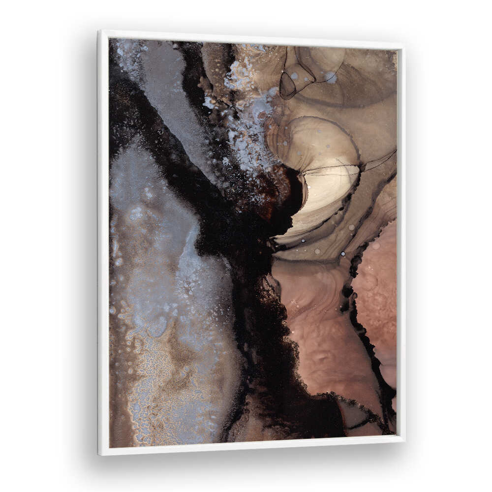 ORGANIC SHAPES WITH EARTHY TONES , ABSTRACT PAINTINGS