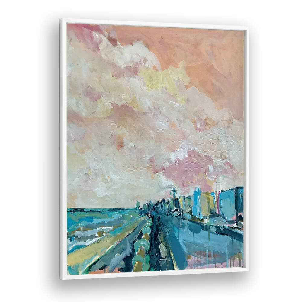 Pastel Skyline Drift landscape paintings capture serene beauty, perfect for transforming your living space.