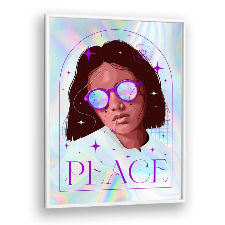 PEACEFUL PURPLE PORTRAIT