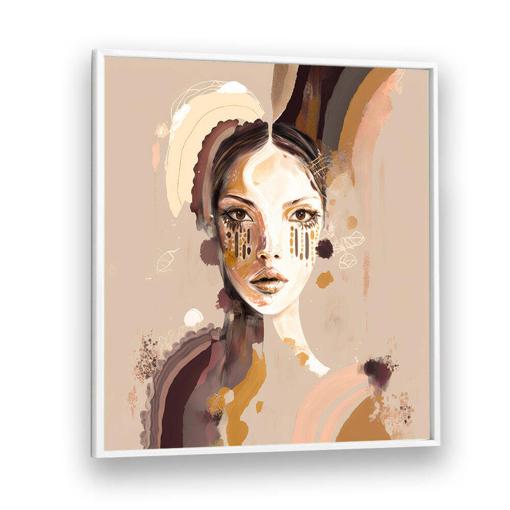 PORTRAIT OF A WOMAN WITH A SERENE EXPRESSION , PORTRAITS & FIGURATIVE ILLUSTRATIONS