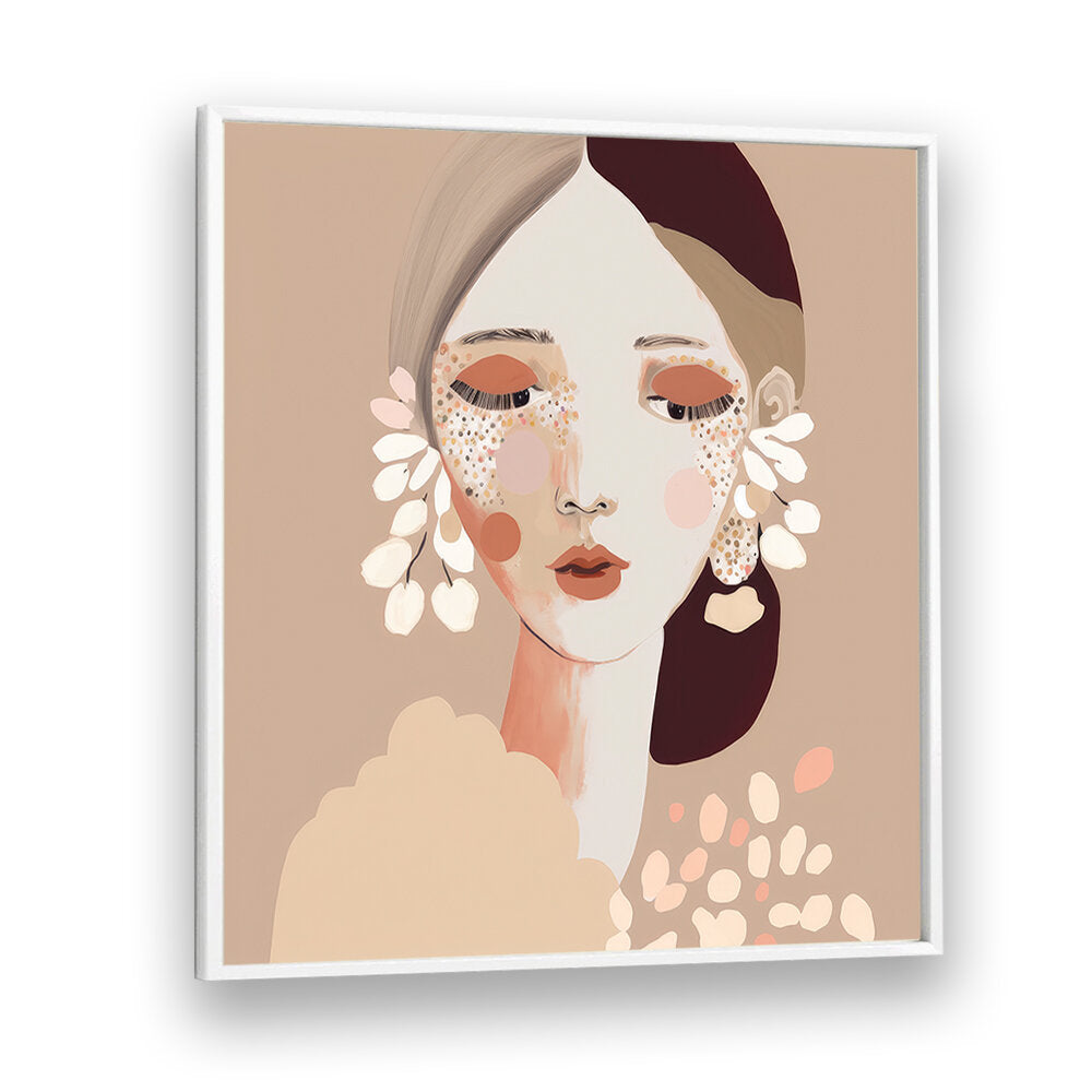 PORTRAIT OF A WOMAN WITH A CALM EXPRESSION , PORTRAITS & FIGURATIVE ILLUSTRATIONS