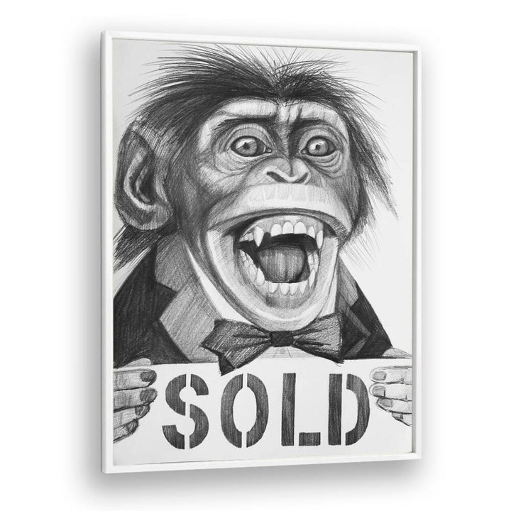 Stunning PRIMAL AUCTIONEER, COMIC POSTERS featuring an expressive monkey character perfect for comic art enthusiasts.