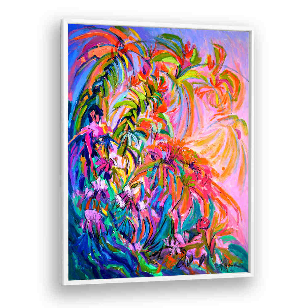 RADIANT FLORAL BALLET , ABSTRACT PAINTINGS