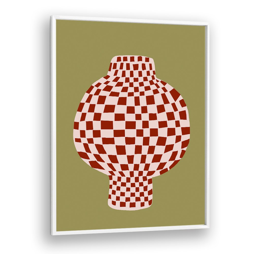 RETRO CHECKERED VASE