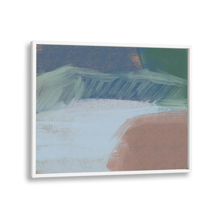 Artistic strokes create a calming landscape in SERENE FIELDS ABSTRACT, perfect for modern decor in abstract paintings.