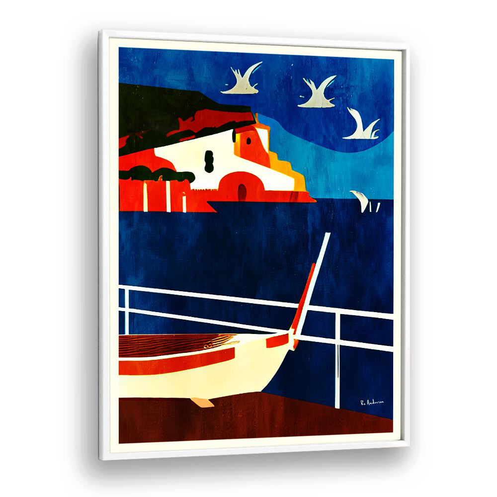 Vibrant LA CORSE, BEACH PAINTINGS capture Corsica's stunning coastline, perfect for home decor and coastal vibes.