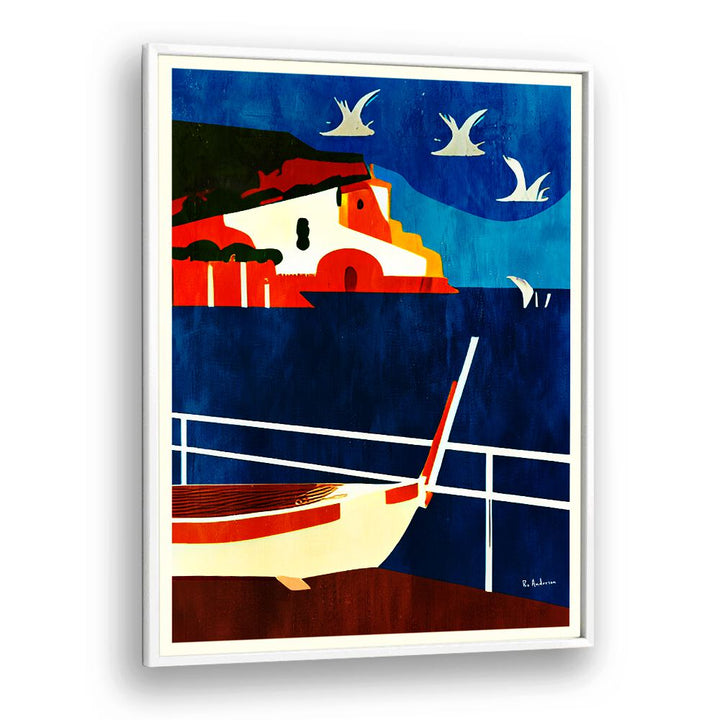 Vibrant LA CORSE, BEACH PAINTINGS capture Corsica's stunning coastline, perfect for home decor and coastal vibes.