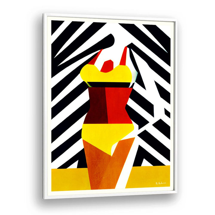 Vibrant BIKINI SUNSHINE DAYS, BEACH PAINTINGS capture summer's essence with bold colors and playful designs.