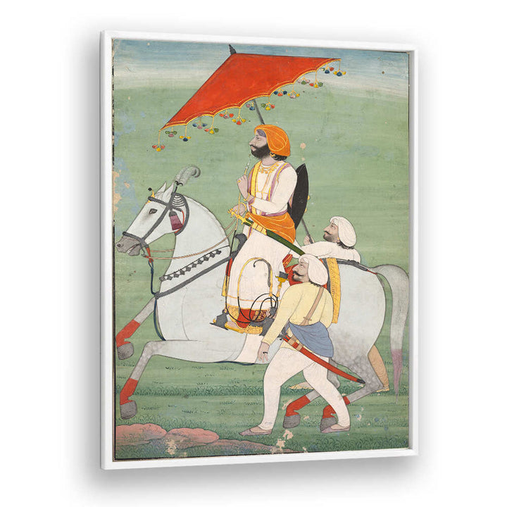 ROYAL PROCESSION UNDER THE CANOPY , INDIAN ART PAINTINGS