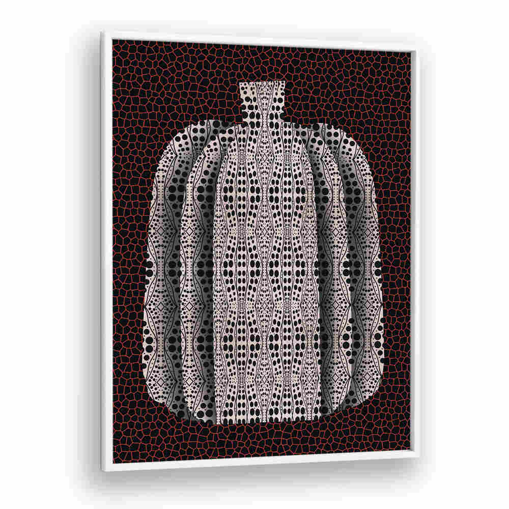 POLKA DOT PUMPKIN , FLORAL FLOWER PAINTINGS