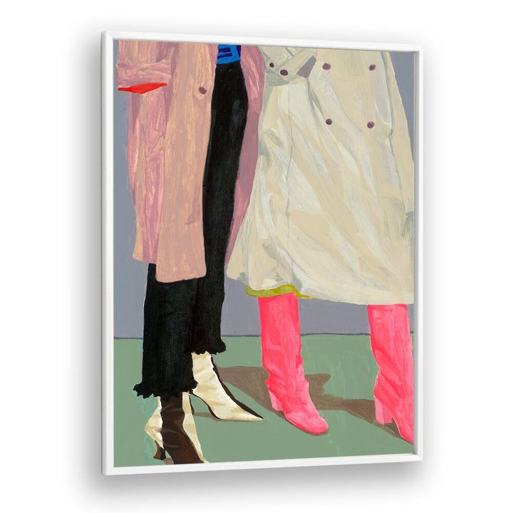 Stylish SIBLINGS, FASHION POSTERS showcasing vibrant footwear and chic attire, perfect for your home decor.
