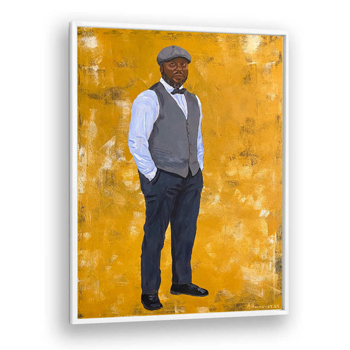 STYLISH MAN IN A CLASSIC OUTFIT , PORTRAITS & FIGURATIVE ILLUSTRATIONS