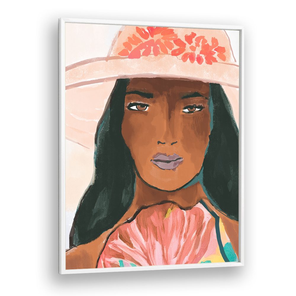 STYLISH WOMAN FLORAL HAT